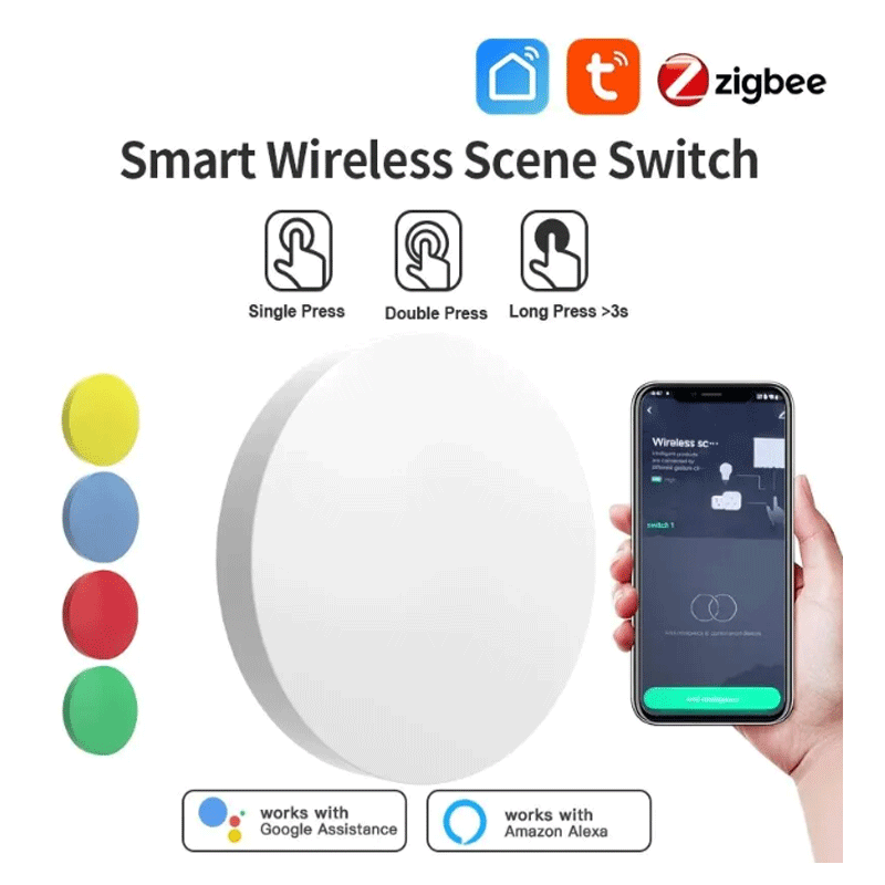Home Security App - Tuya ZigBee Smart Wireless Button Scene