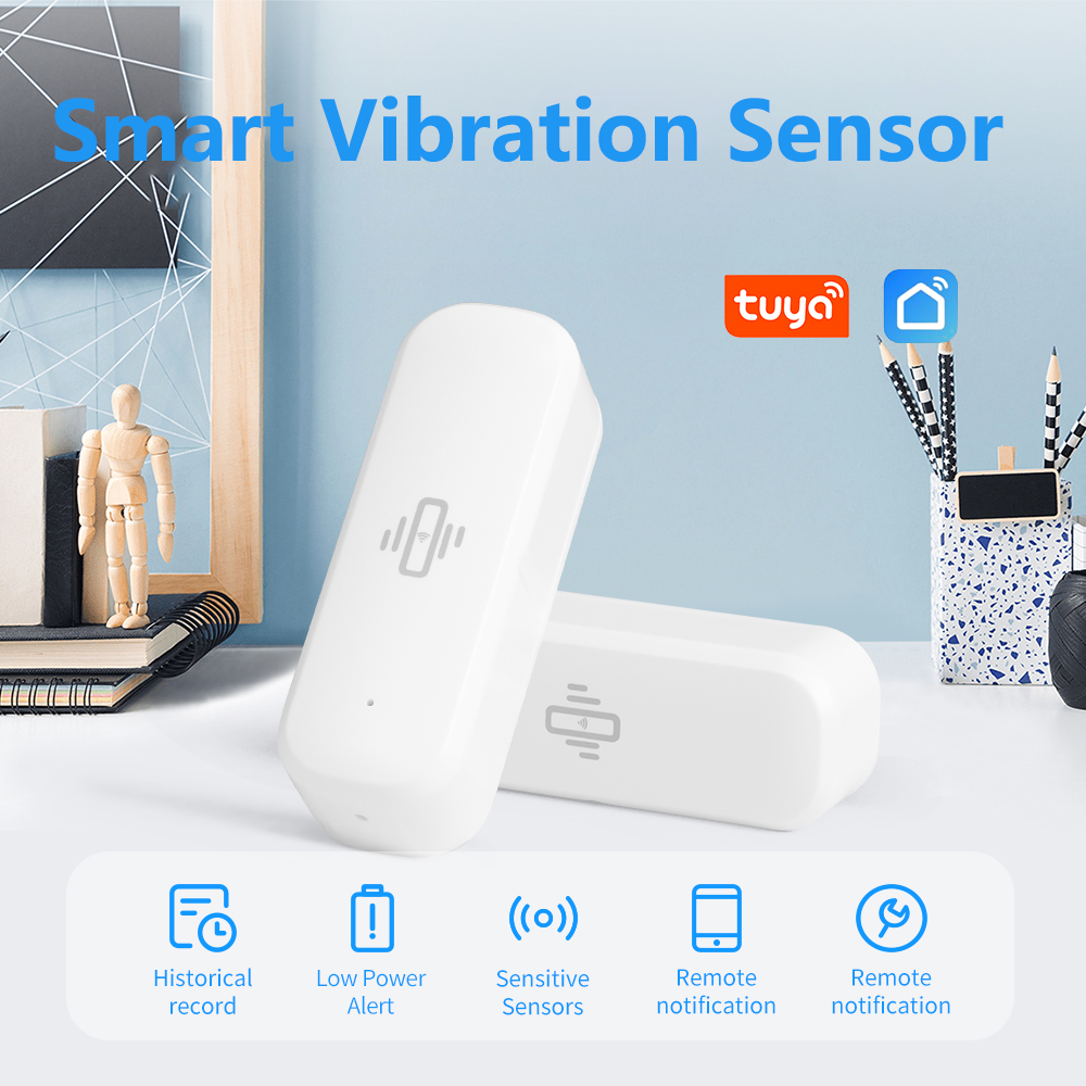 Home Security App - Tuya Smart WiFi Vibration Sensor Real-time