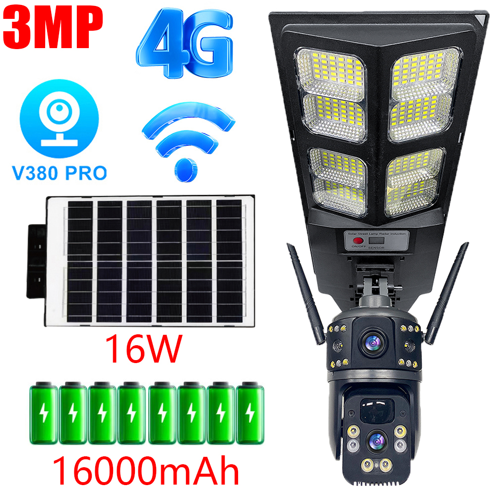 Home Security Network - 3MP 4G Dual Lens Camera Security