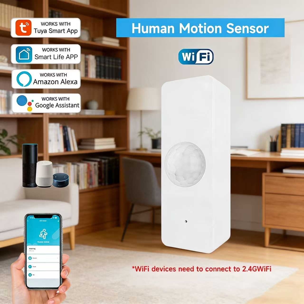 Home Security Network - WiFi Smart PIR Motion Sensor Tuya