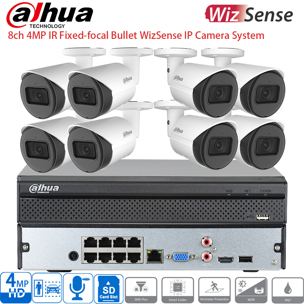 Home Security Nvr - Dahua 8-Channel Security Camera System POE