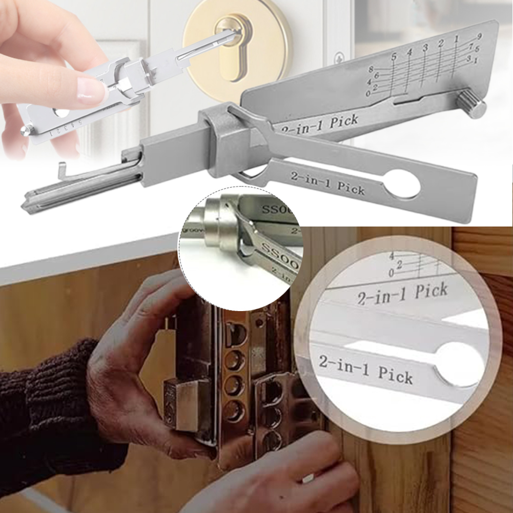 Lock Picking Set - SS001 Key Decoder Stainless Steel Lock