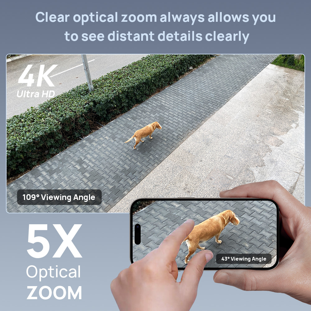 Vikylin 8MP Dome PTZ 5X Zoom I - Home Security Online avis et prix