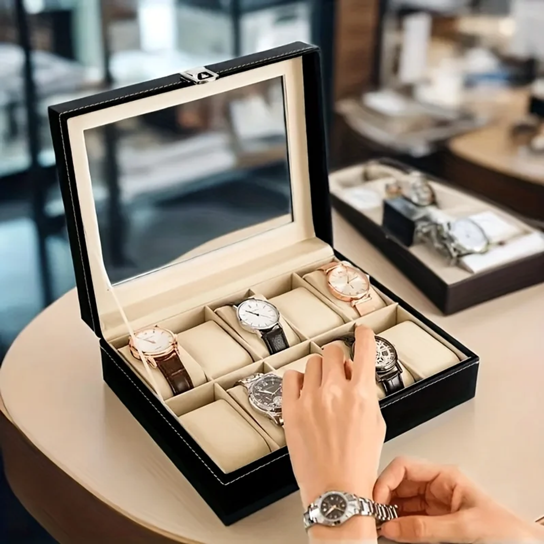 1pc Elegant Watch Storage,3/12 - Home Security Features avis et prix