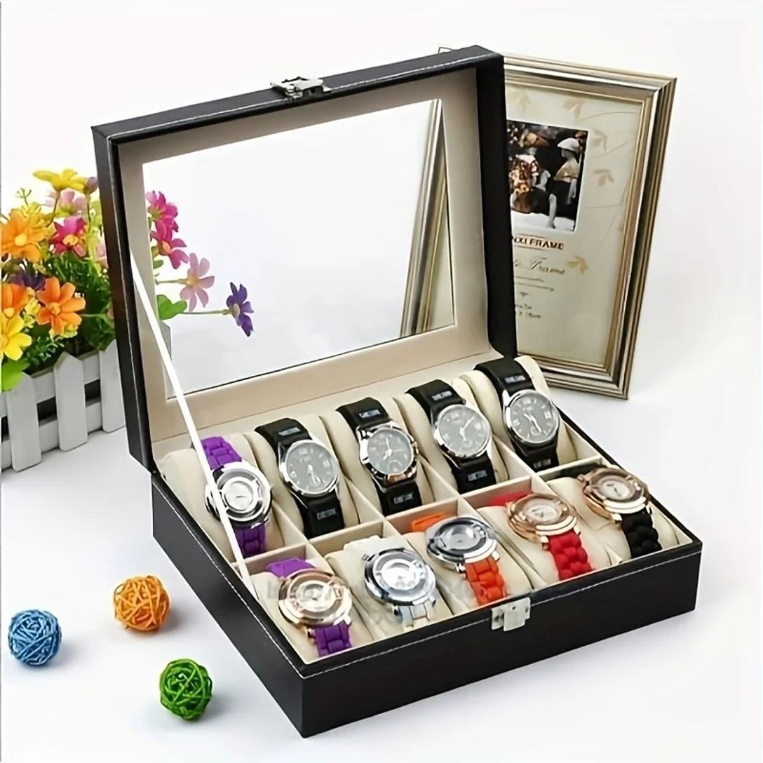 1pc Elegant Watch Storage,3/12 - Home Security Features avis et prix