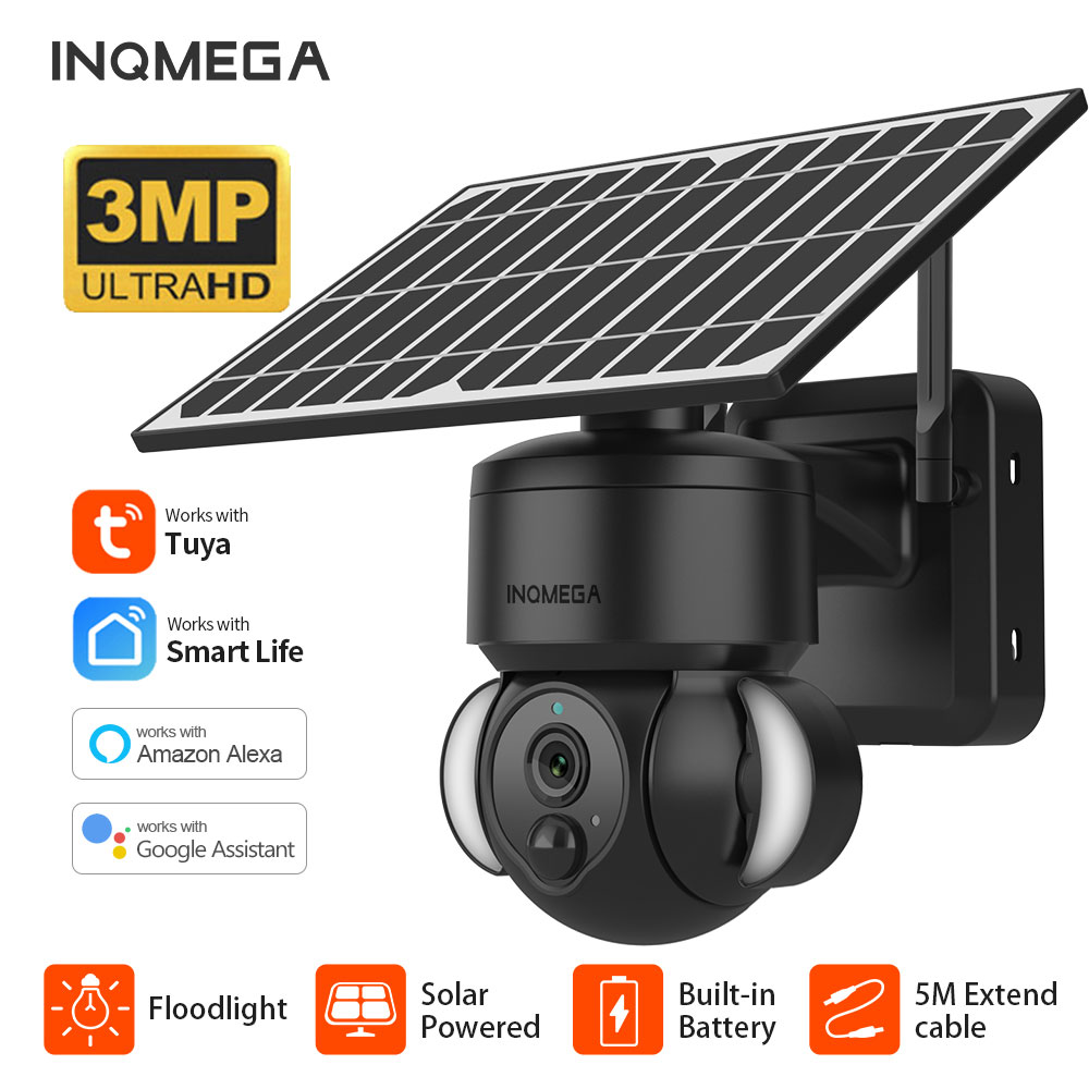 INQMEGA 3MP TUYA Solar Surveil - Home Security Network avis et prix