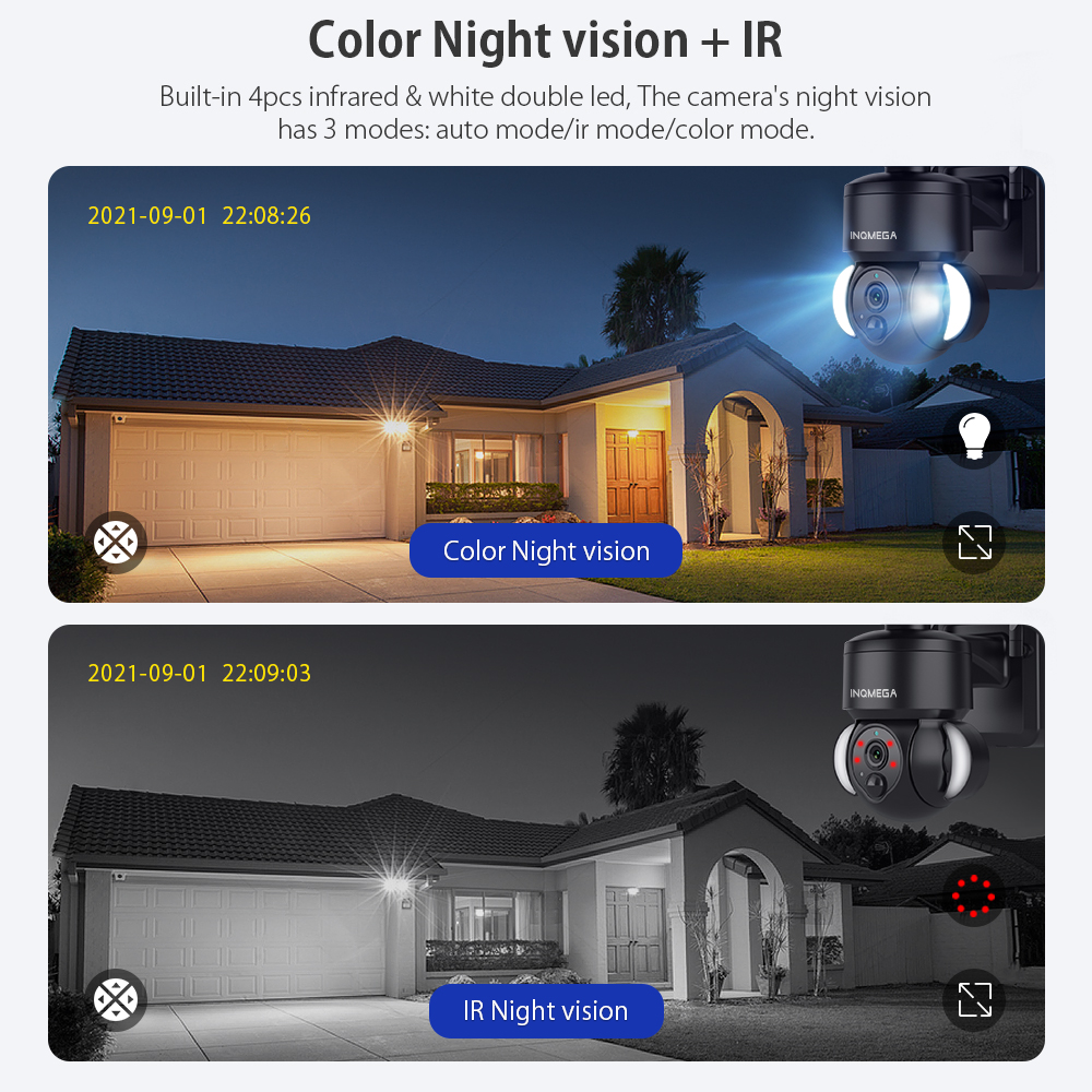 INQMEGA 3MP TUYA Solar Surveil - Home Security Network avis et prix