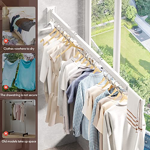White Retractable Tri-Fold Wal - Home Security Features avis et prix