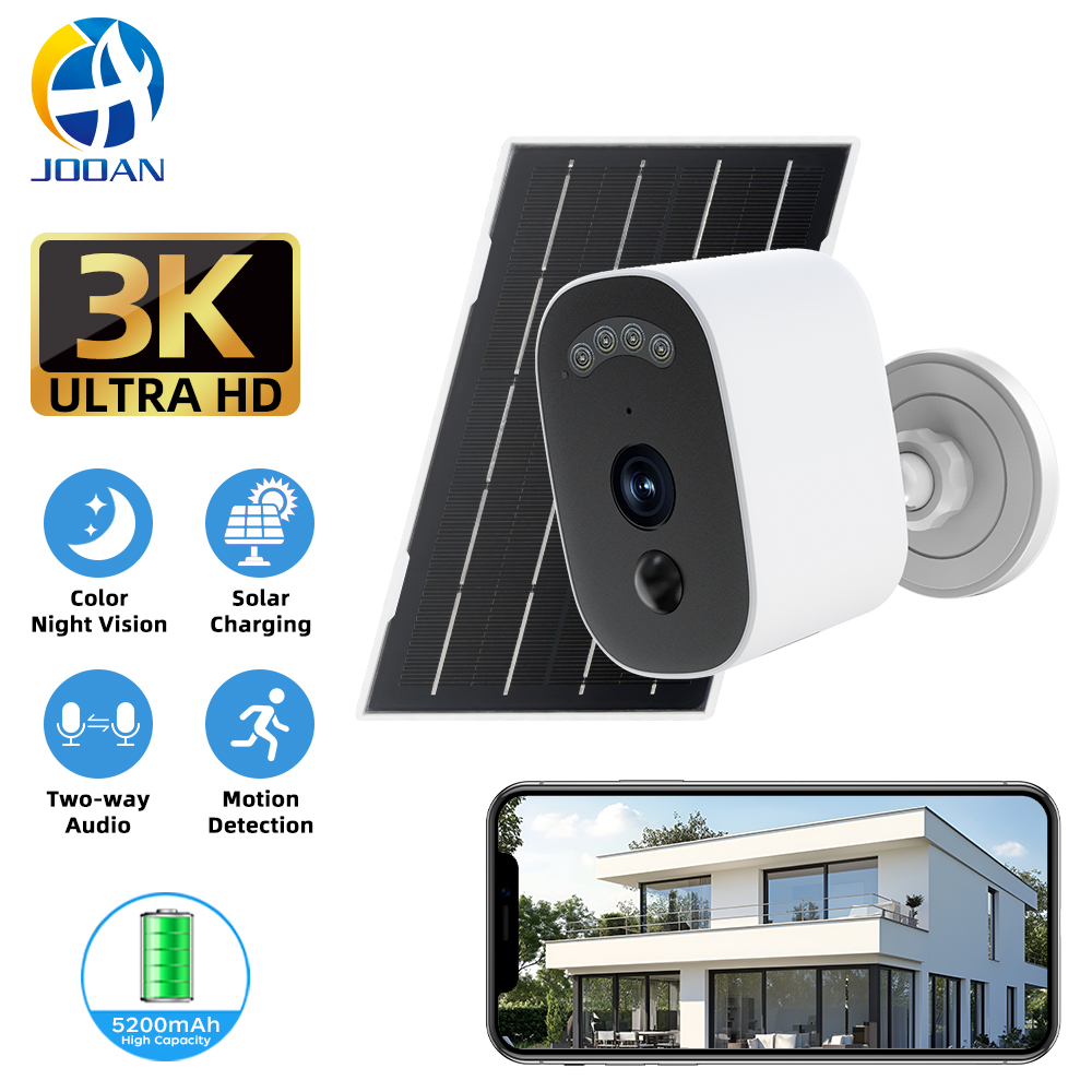 Jooan 3K HD Solar Security Cam - Home Security Systems Wireless avis et prix