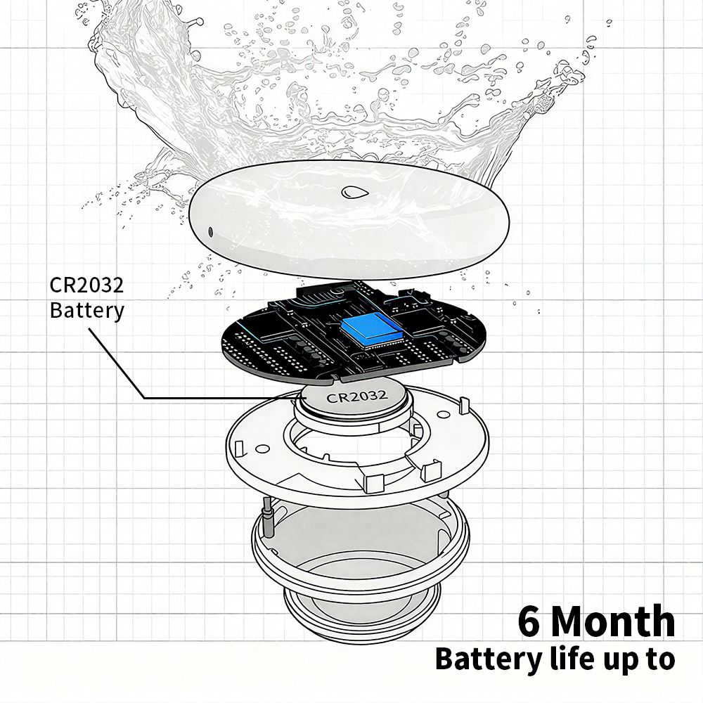 Tuya Zigbee Leakage Sensor LED - Home Security App avis et prix