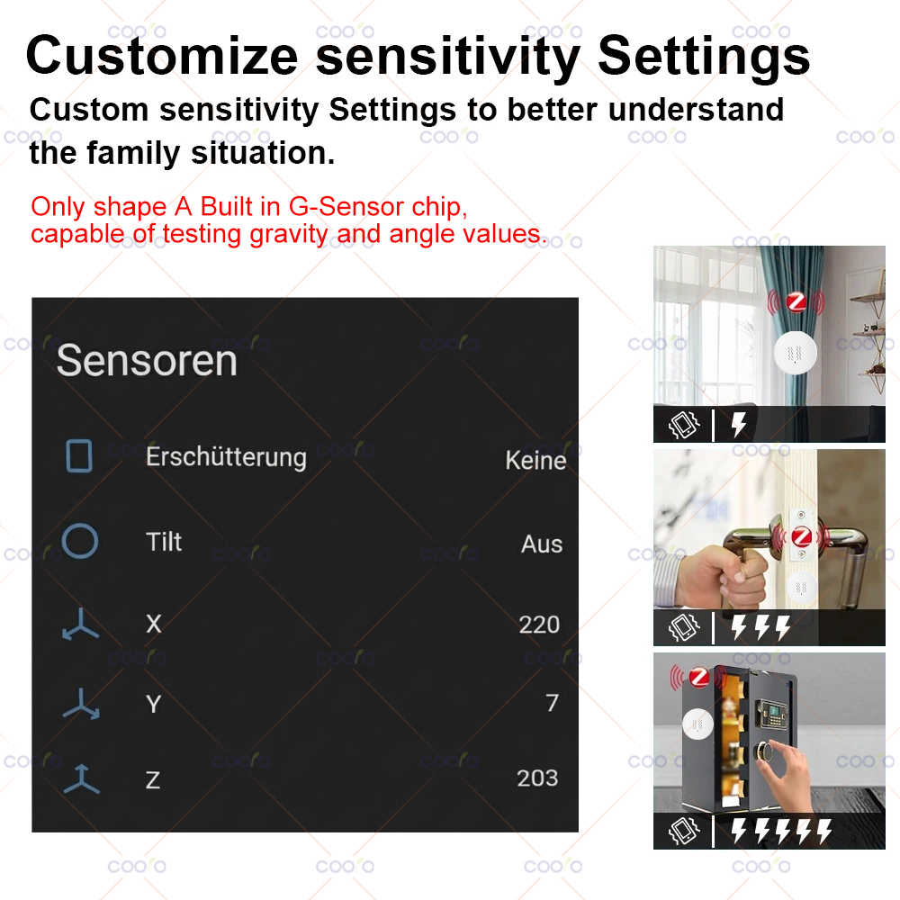 ZigBee 3.0 Vibration Sensor Re - Home Security App avis et prix