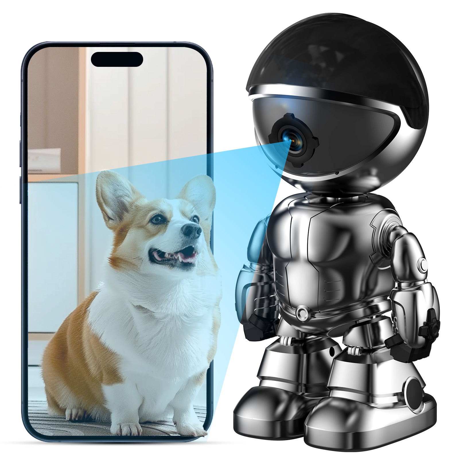 WESECUU Smart Robot Camera 3MP - Home Security Online avis et prix