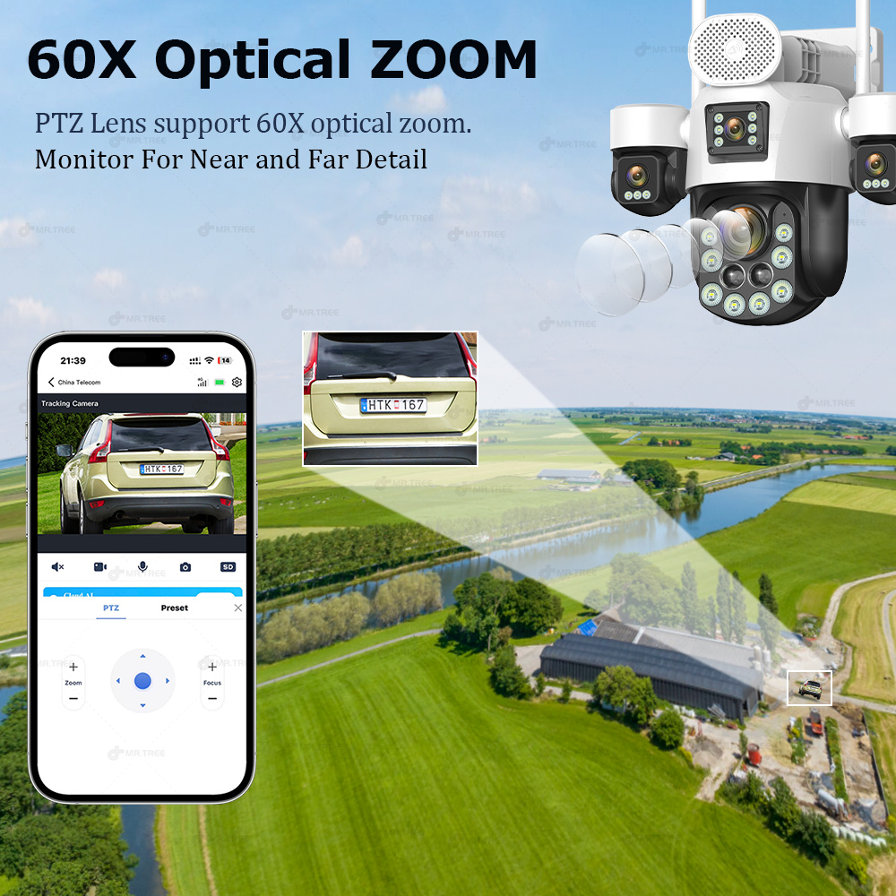 AOV Four Lens Outdoor Surveill - Home Security Network avis et prix