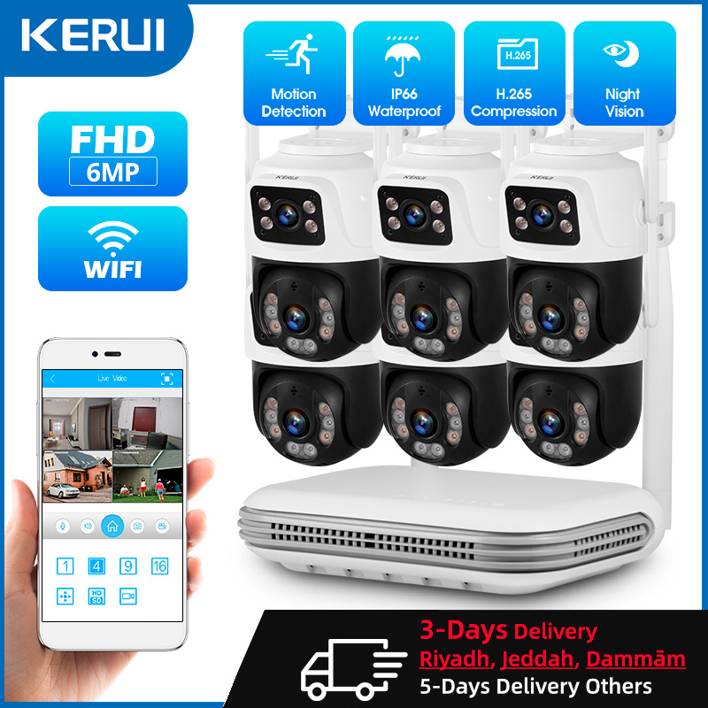 KERUI Waterproof 6MP HD Wirele - Home Security Network avis et prix