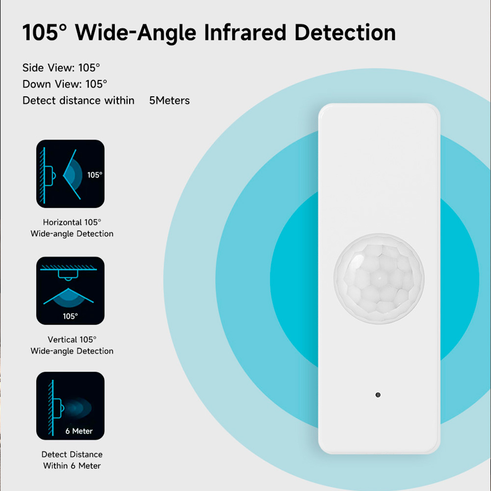 WiFi Smart PIR Motion Sensor T - Home Security Network avis et prix