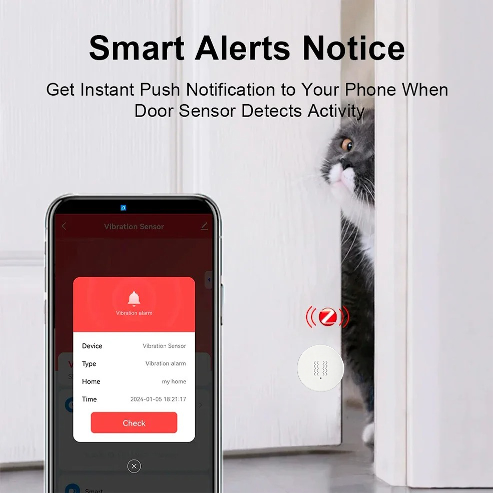 Tuya Zigbee Smart Vibration Se - Home Security App avis et prix
