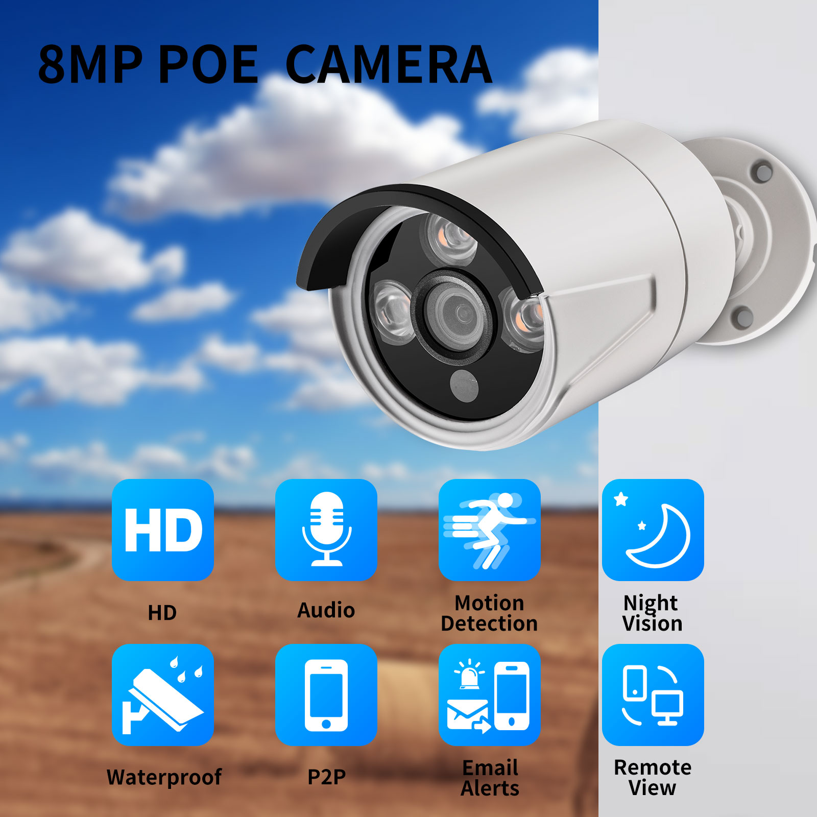 AZISHN H.265+ 4K 8MP Audio POE - Home Security Nvr avis et prix