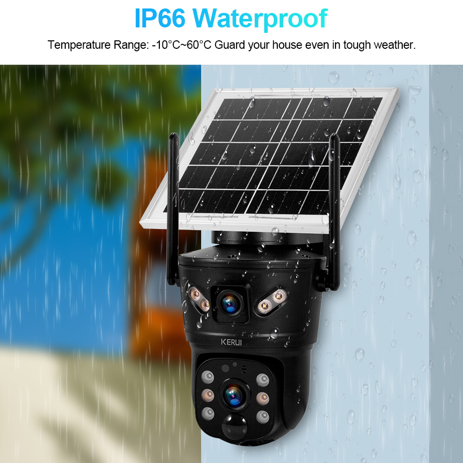 KERUI Outdoor 6MP Solar Camera - Home Security Network avis et prix