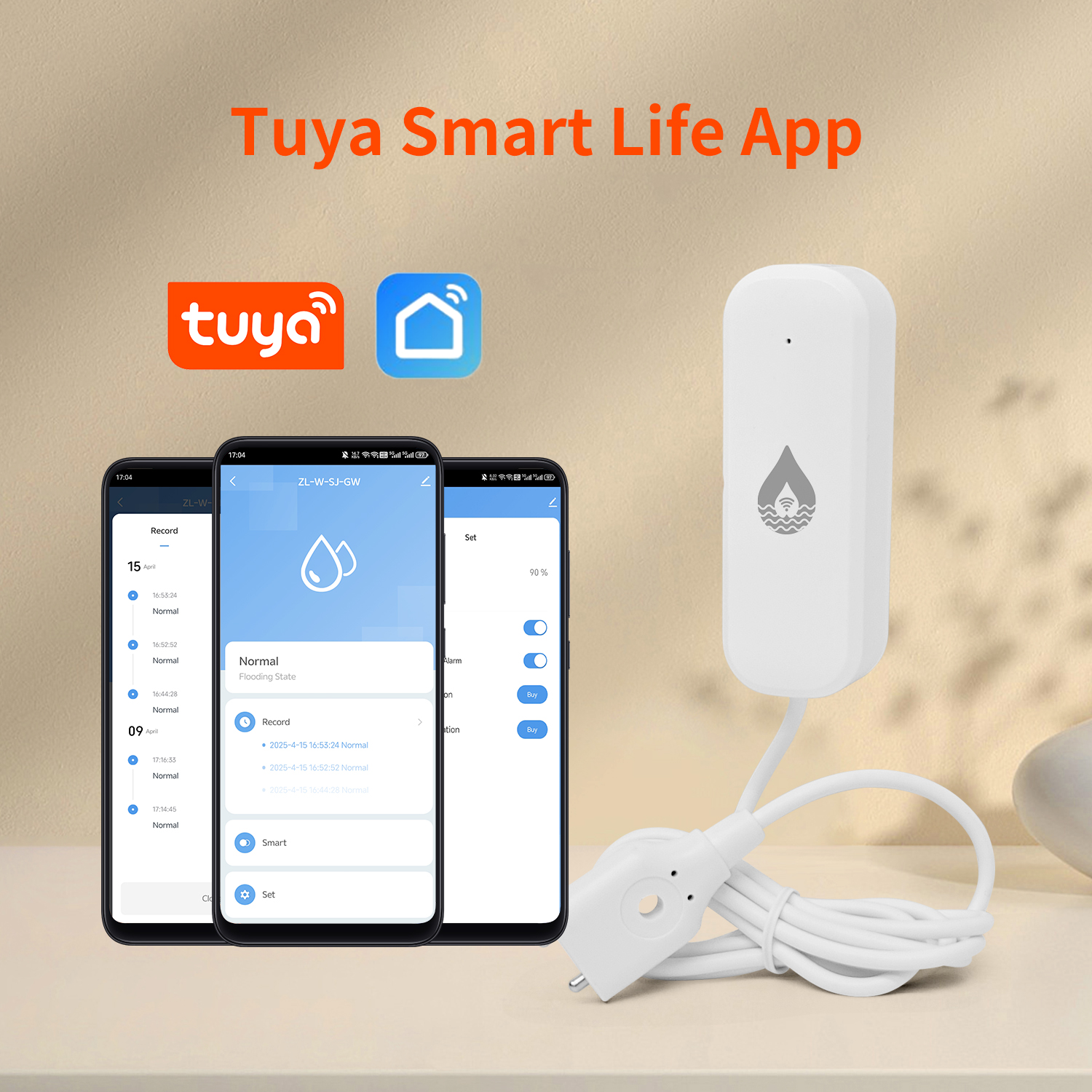 YFK Tuya WiFi Water Leakage Se - Home Security App avis et prix