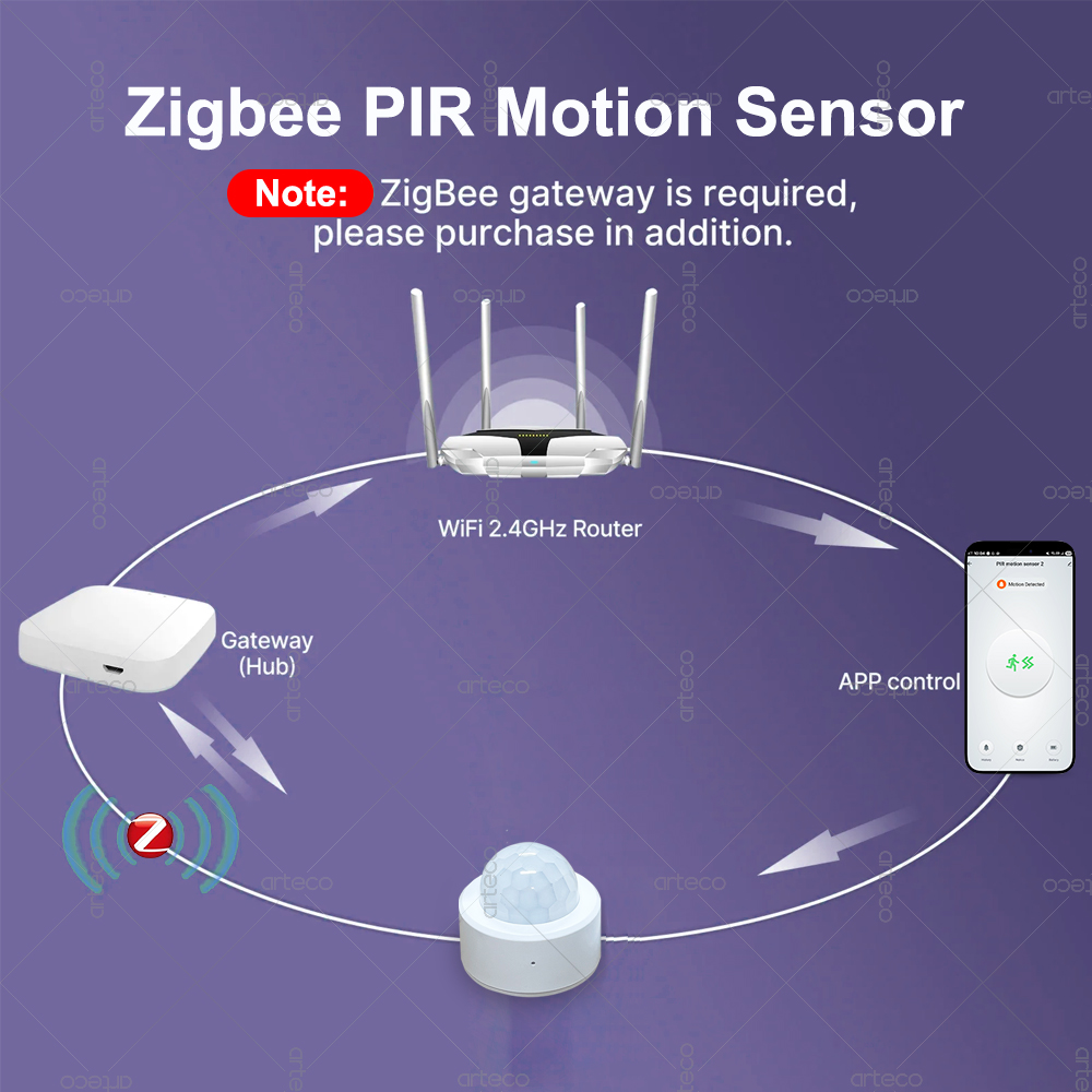 Zigbee 3.0 Mini PIR Motion Sen - Home Security App avis et prix