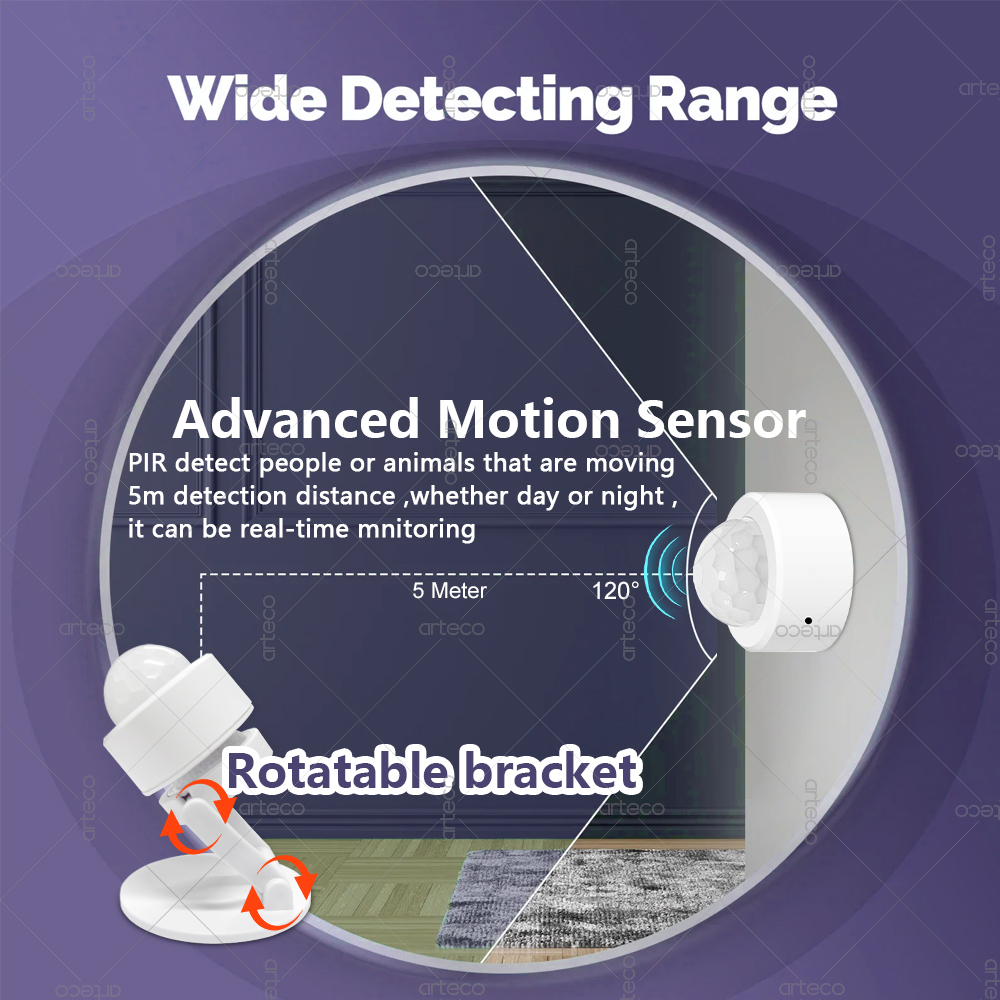 Zigbee 3.0 Mini PIR Motion Sen - Home Security App avis et prix