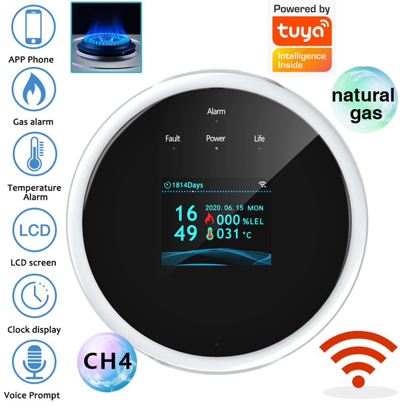 2.4G WiFi Gas Alarm Sensor Com - Home Security Network avis et prix