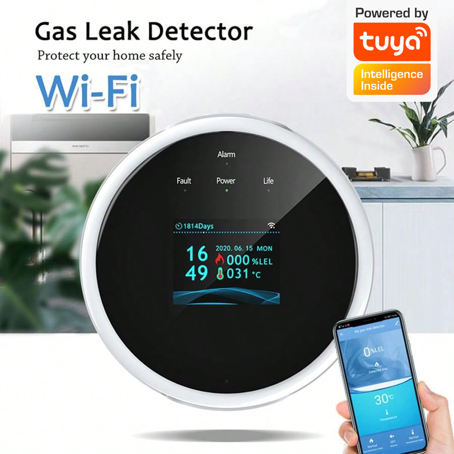 2.4G WiFi Gas Alarm Sensor Com - Home Security Network avis et prix