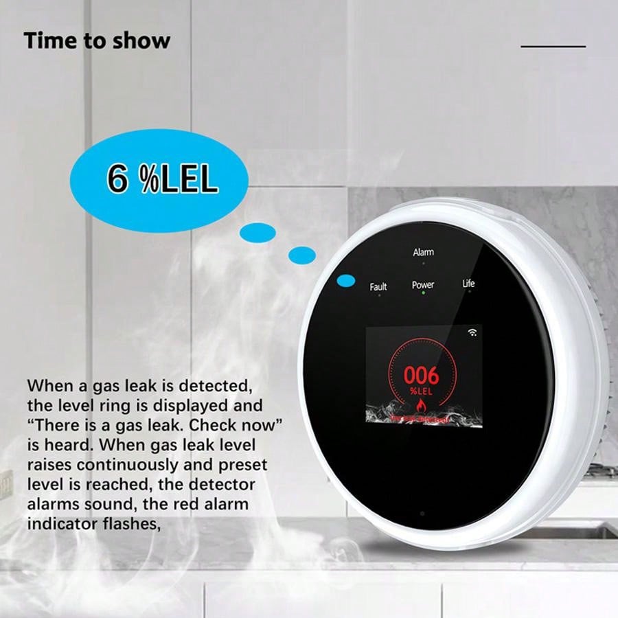 2.4G WiFi Gas Alarm Sensor Com - Home Security Network avis et prix