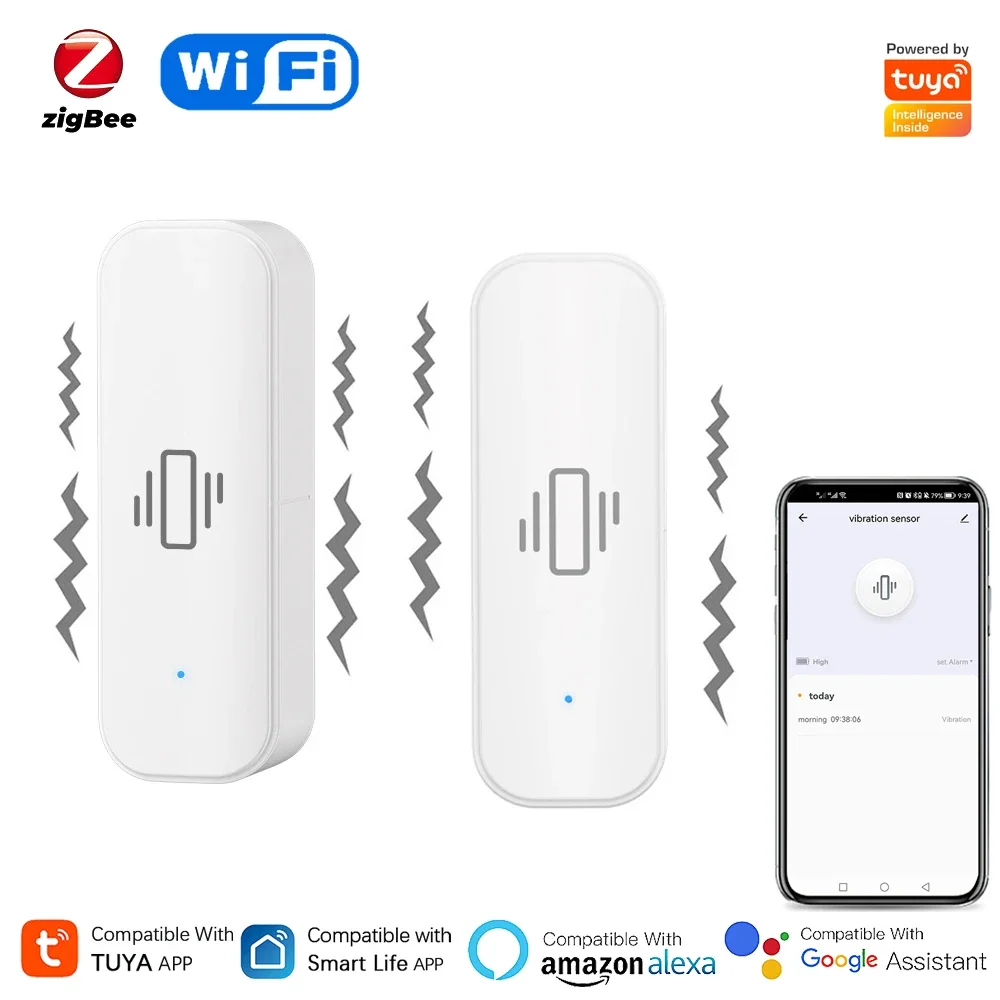 Tuya WiFi/Zigbee Smart Vibrati - Home Security App avis et prix