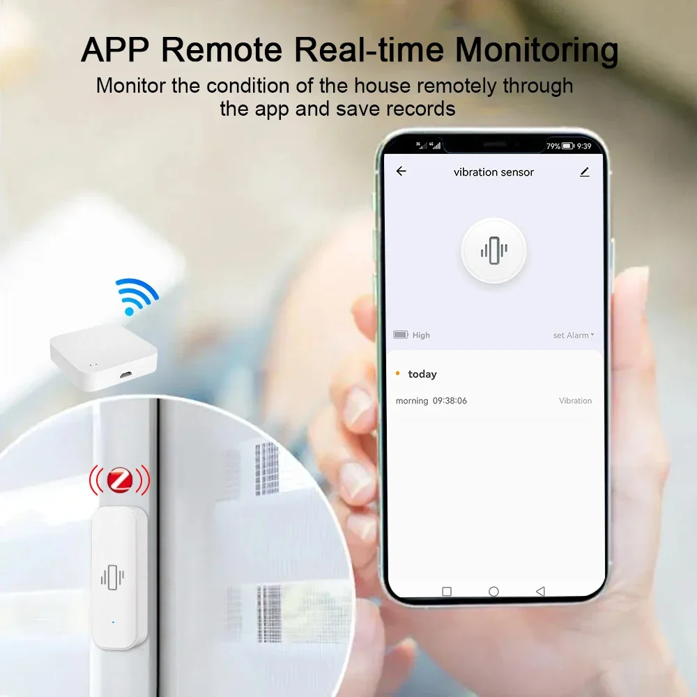 Tuya WiFi/Zigbee Smart Vibrati - Home Security App avis et prix