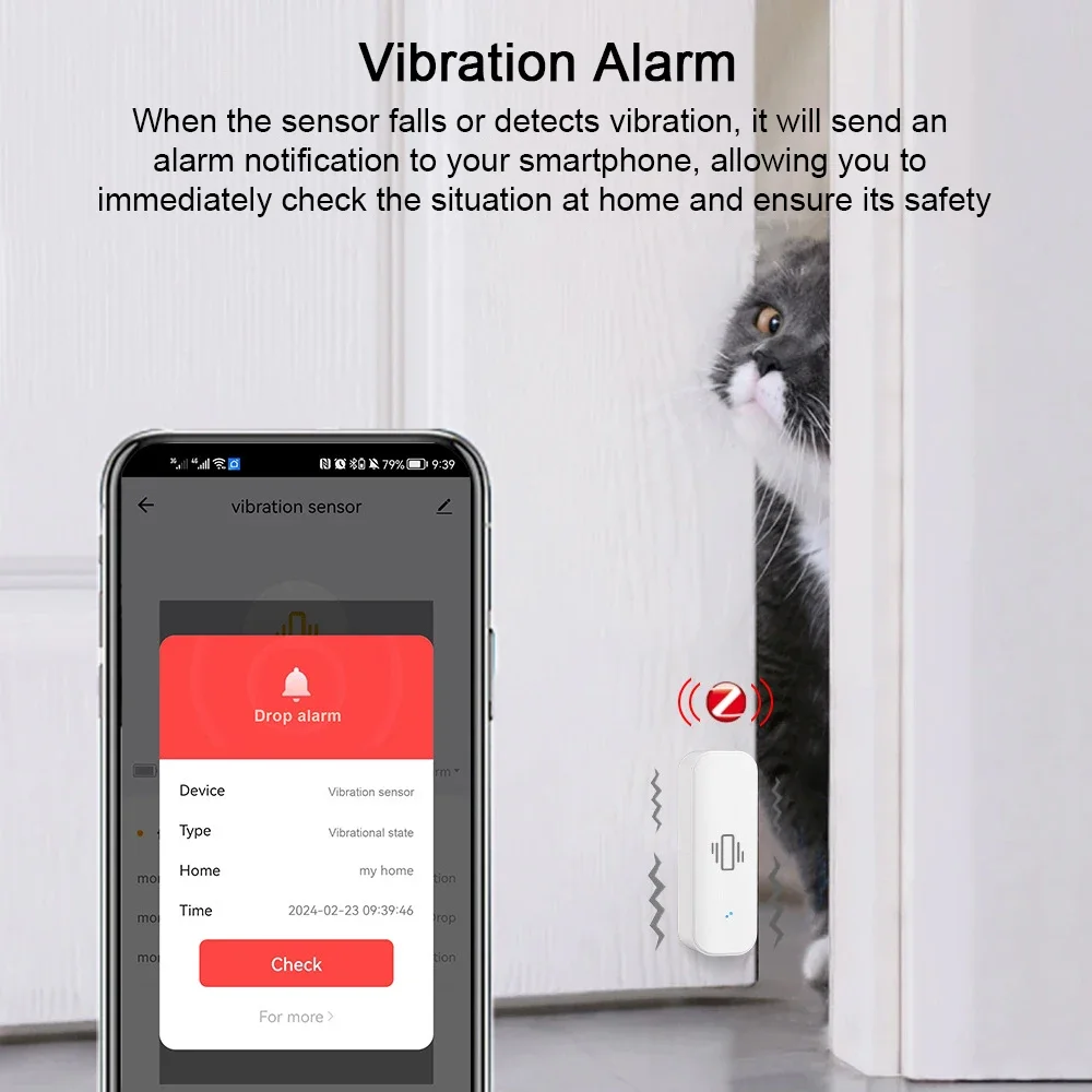 Tuya WiFi/Zigbee Smart Vibrati - Home Security App avis et prix