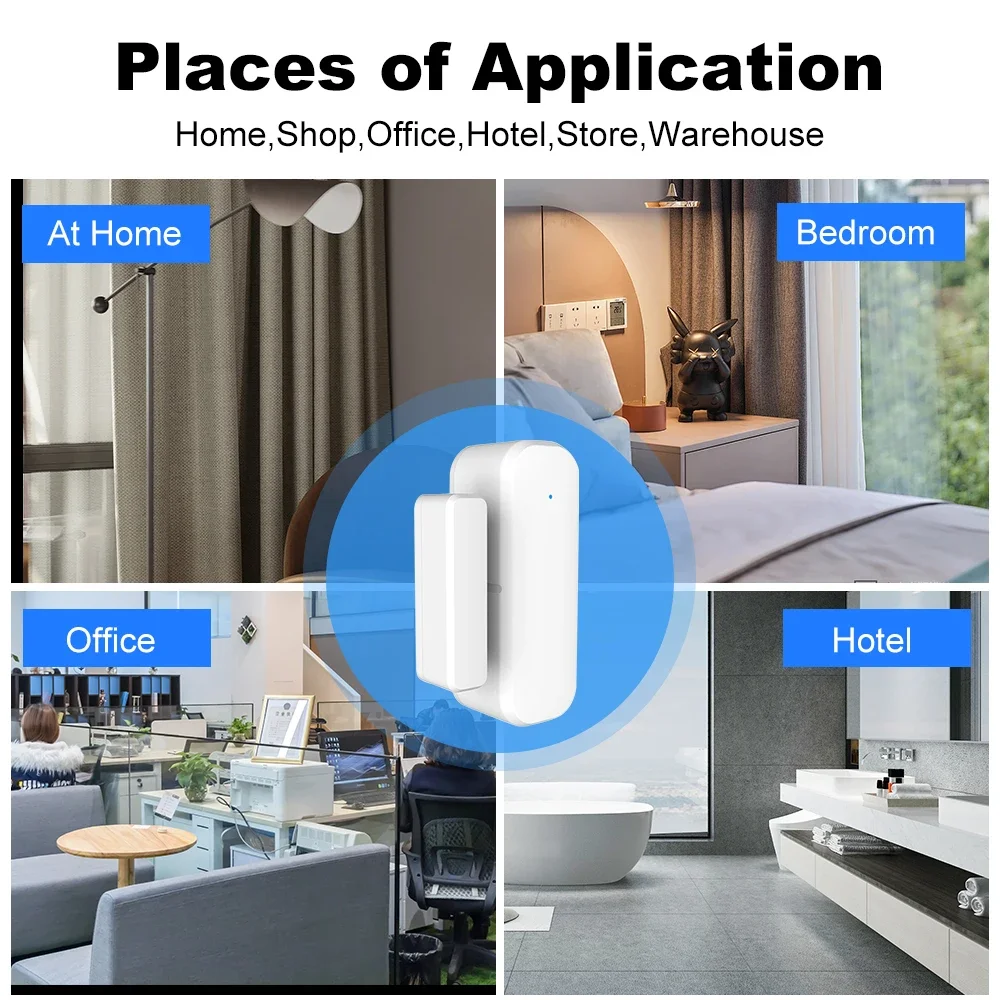 ZigBee Door Window Sensor Wire - Home Security Systems Wireless avis et prix
