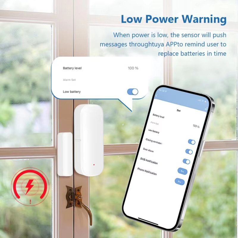ZigBee Door Window Sensor Wire - Home Security Systems Wireless avis et prix