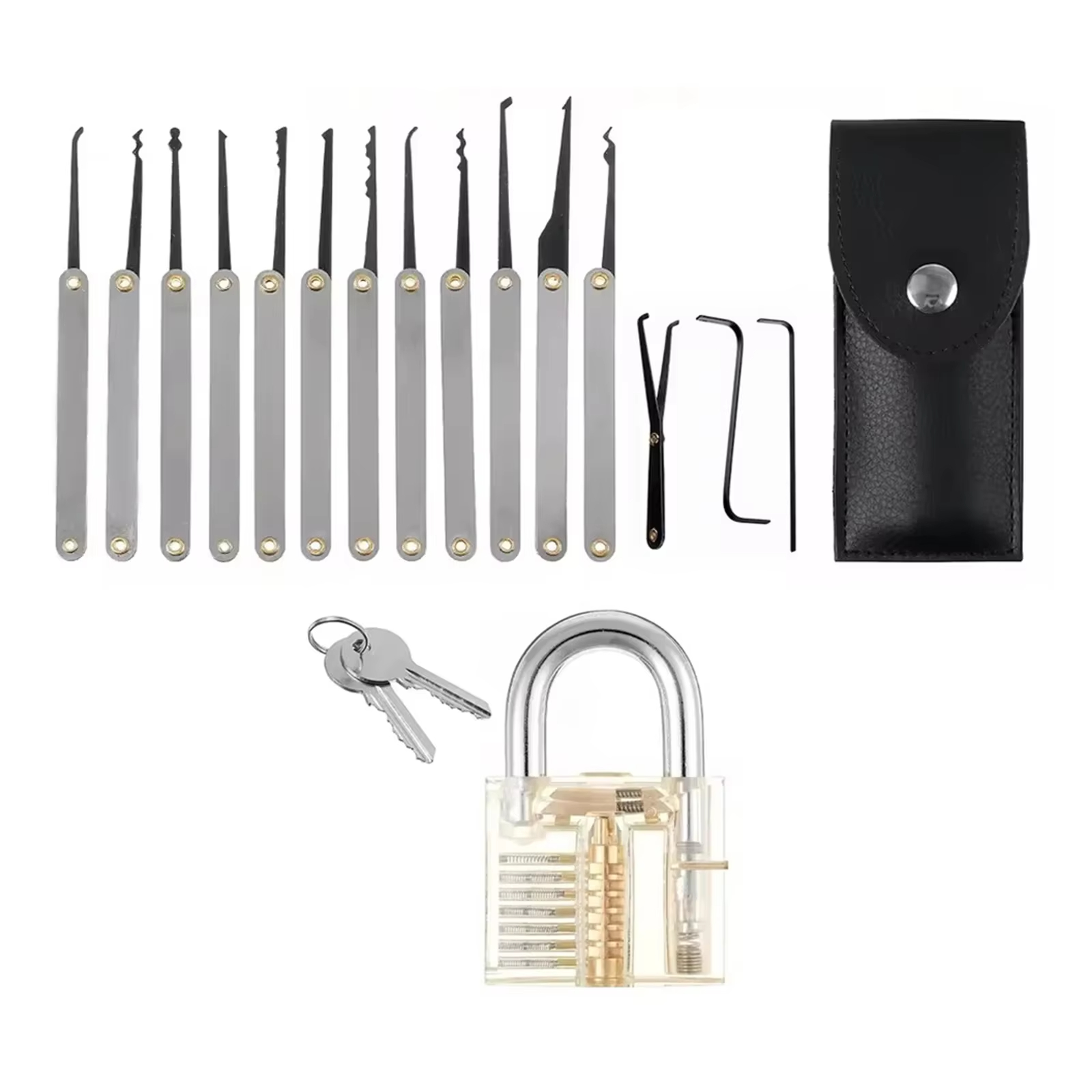 15pcs Kit Multi functional Too - Lock Picking Set avis et prix