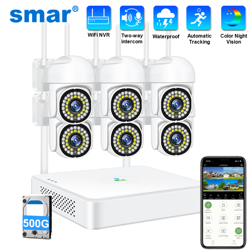Smar 3MP Wireless CCTV Securit - Home Security Network avis et prix