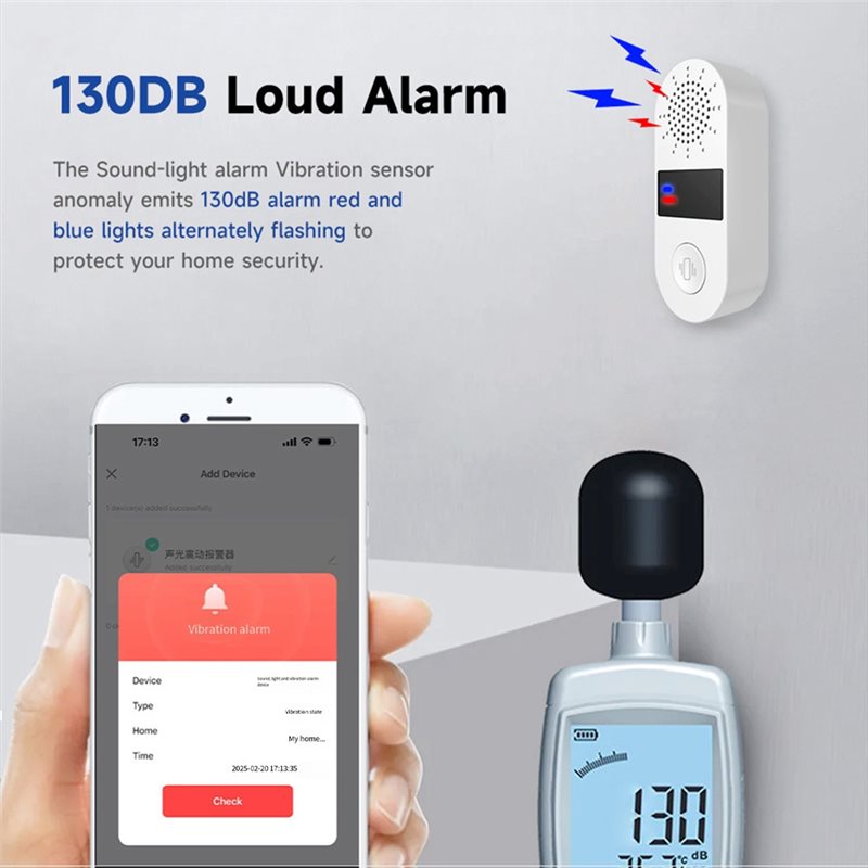 A25P Tuya Wifi Vibration Senso - Home Security App avis et prix